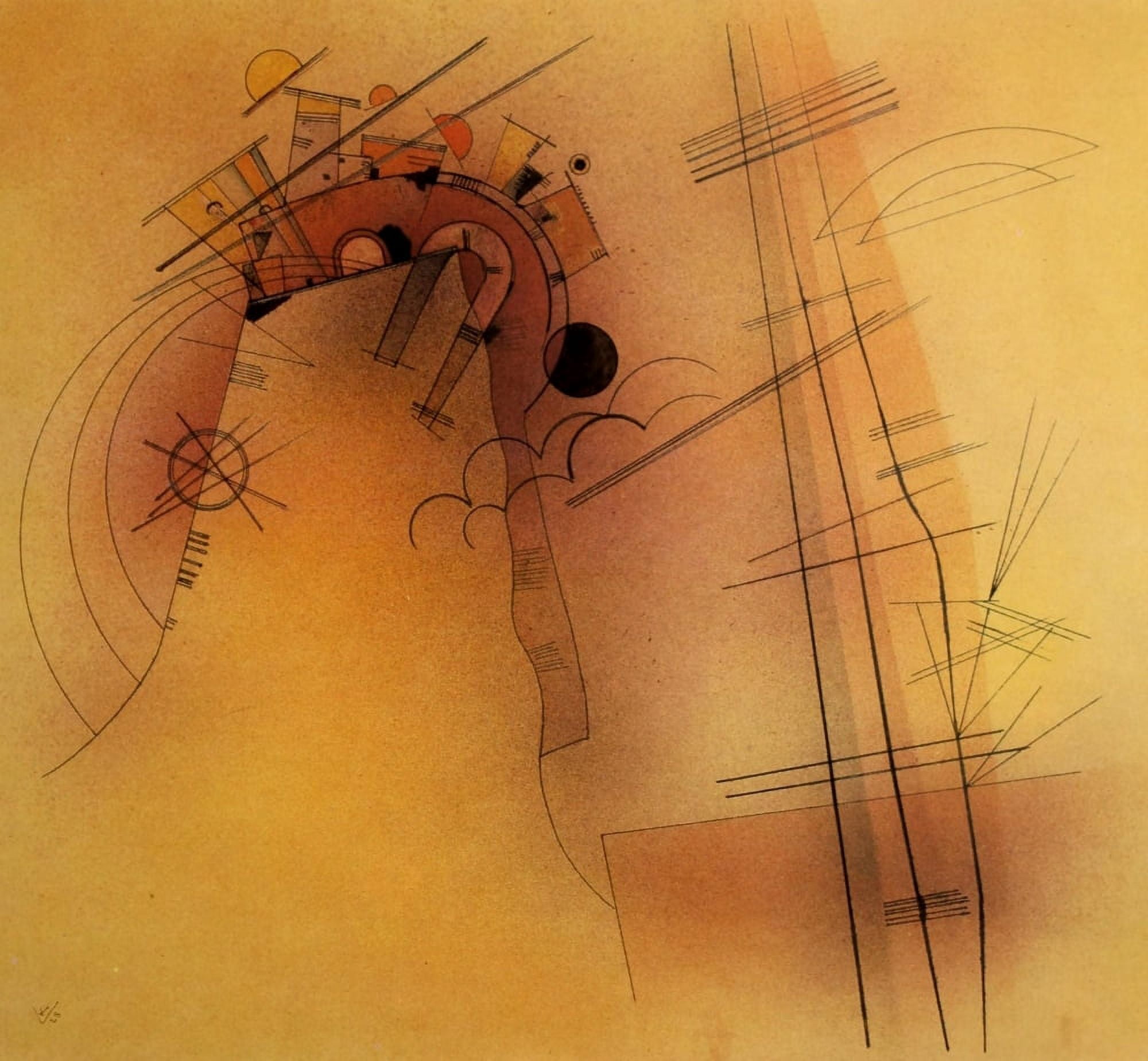 Posterazzi Radiance 1928 Canvas Art - Wassily Kandinsky (24 x 36)