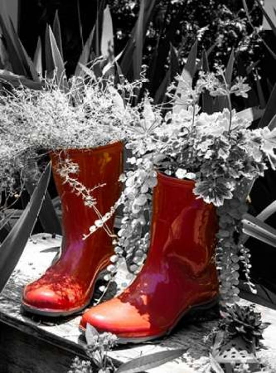 Posterazzi Rain Boots Border Canvas Art - Emily Navas (18 x 24)