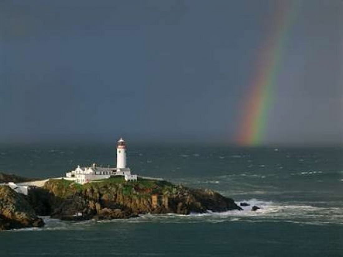 Posterazzi Rainbow over Fanad-Head Ireland Canvas Art - Jean Guichard (22 x 28)