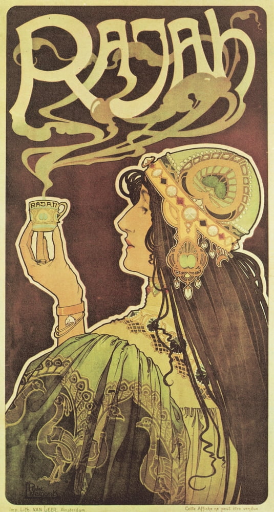 Posterazzi Rajah 1899 Canvas Art - T Privat-Livemont (24 x 36)