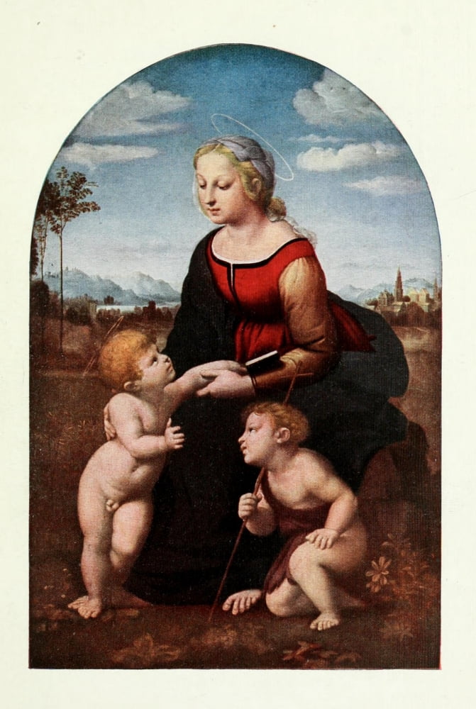 Posterazzi Raphael 1912 La Belle Jardiniere Canvas Art - Raphael (24 x 36)