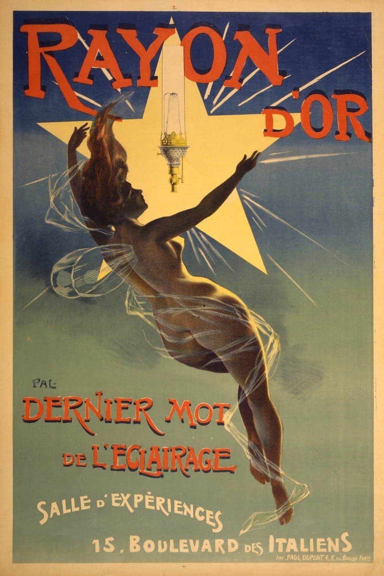 Posterazzi Rayon dor dernier mot de leclairage 1895 Canvas Art - Jean de Palologue (24 x 36)
