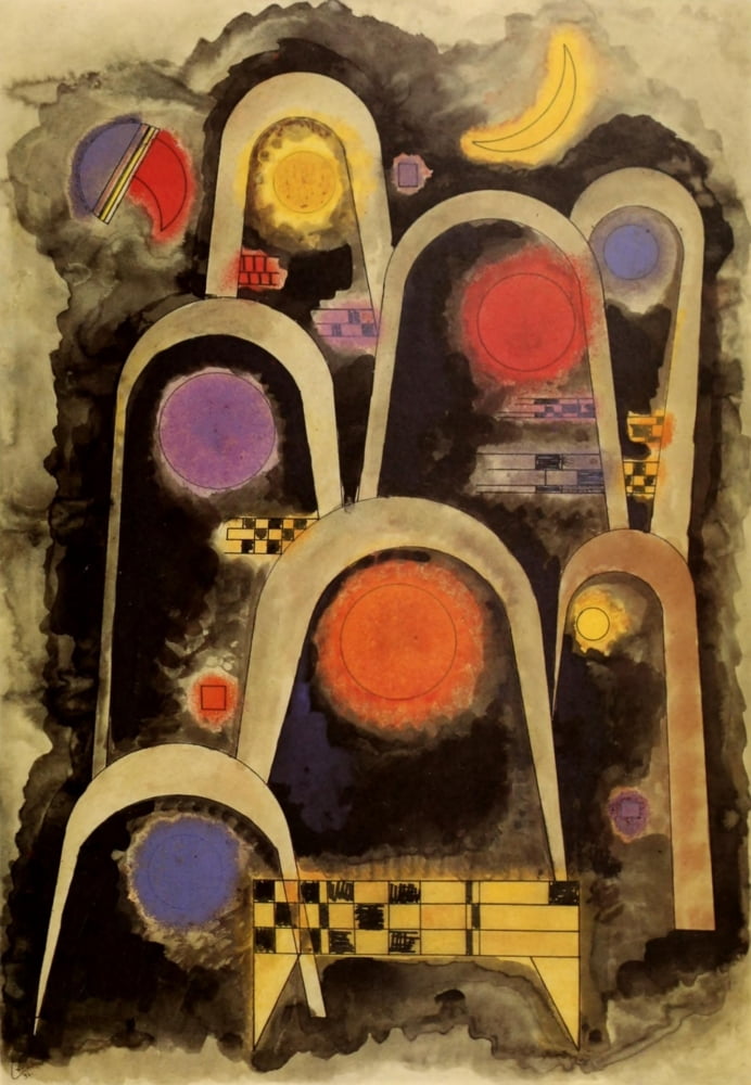 Posterazzi Reaching Upwards 1931 Canvas Art - Wassily Kandinsky (24 x 36)