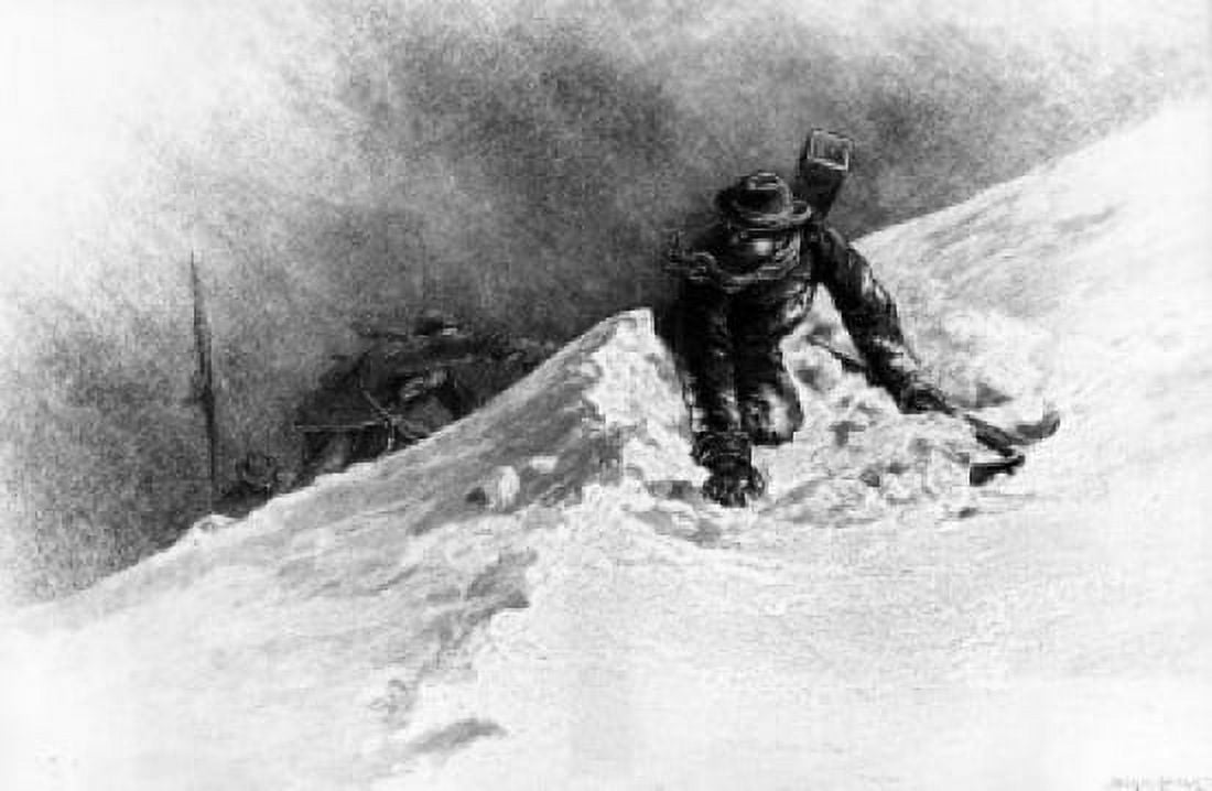 Posterazzi Reaching the Summit of the Chimborazo Ecuador in 1880 by unknown artist Canvas Art -  (24 x 36)