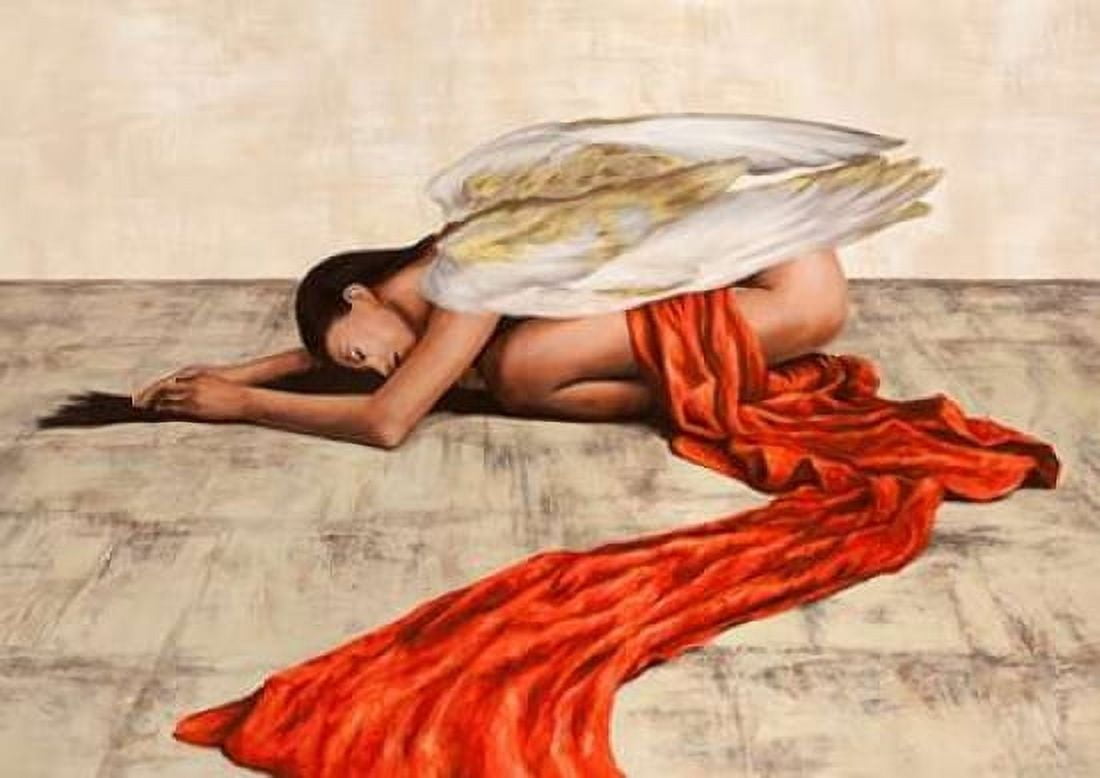Posterazzi Reclined Angel Canvas Art - Sonya Duval (20 x 28)