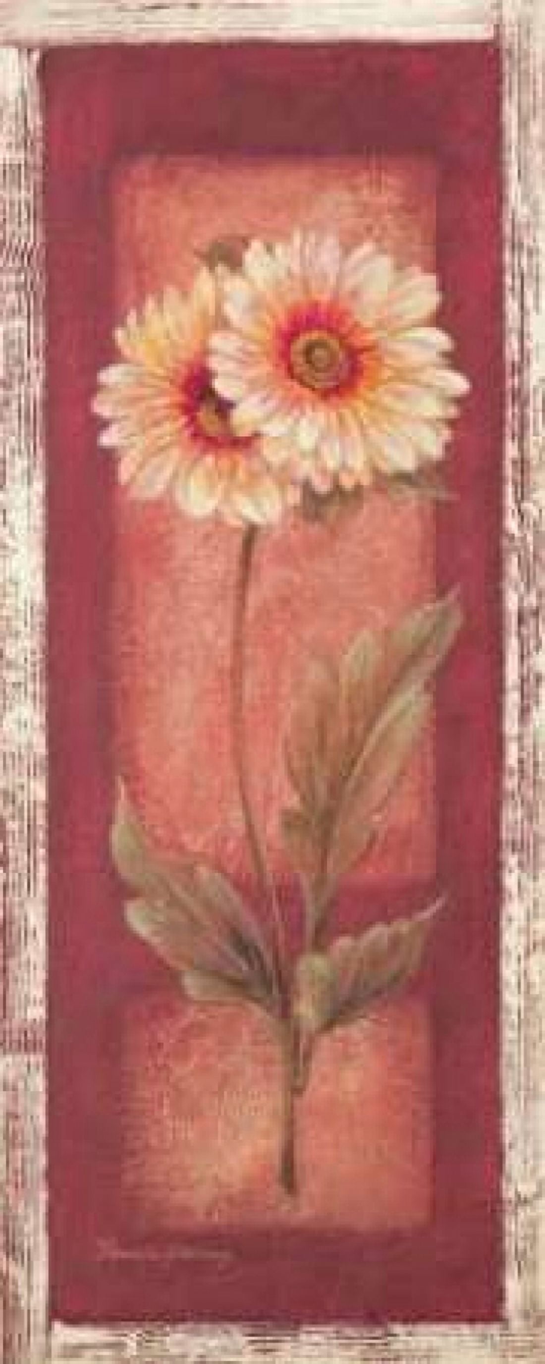 Posterazzi Red Door Gaillardia Canvas Art - Pamela Gladding (24 x 48)