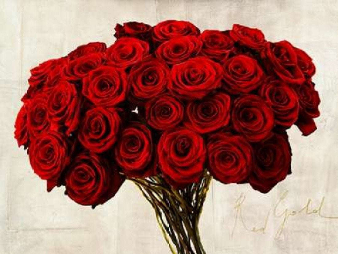 Posterazzi Red Gold Canvas Art - Teo Rizzardi (22 x 28)