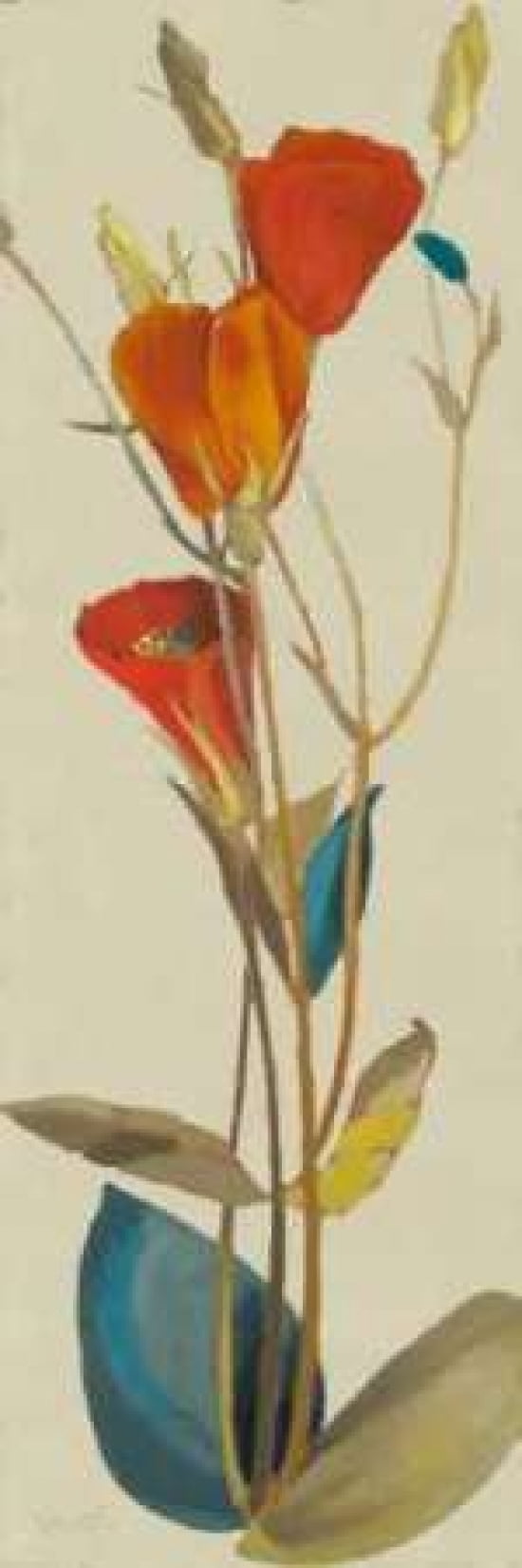 Posterazzi Red Grandiflorum II Canvas Art - Lanie Loreth (12 x 36)