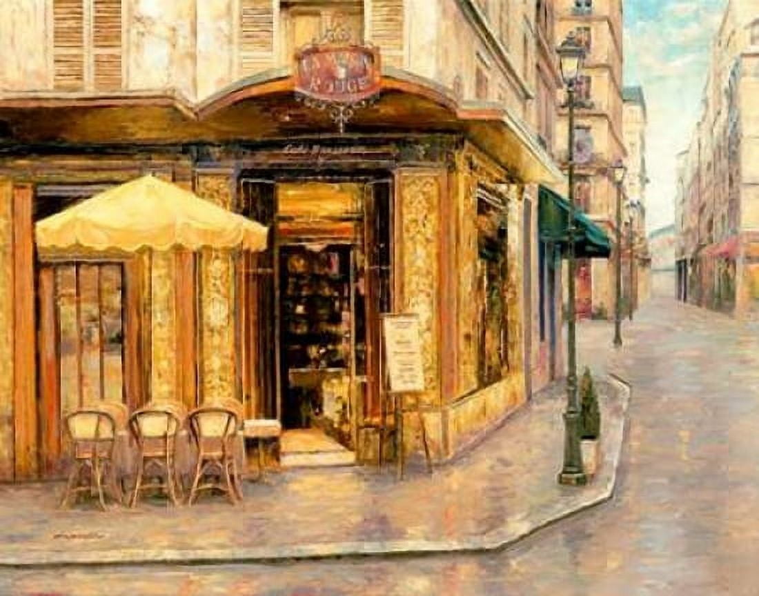 Posterazzi Red House Caf?? Canvas Art - Haixia Liu (22 x 28)