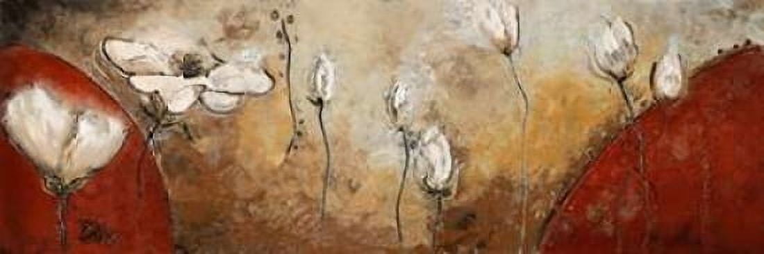 Posterazzi Red Magic Garden I Canvas Art - Patricia Pinto (12 x 36)