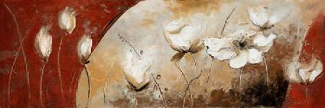 Posterazzi Red Magic Garden II Canvas Art - Patricia Pinto (12 x 36)