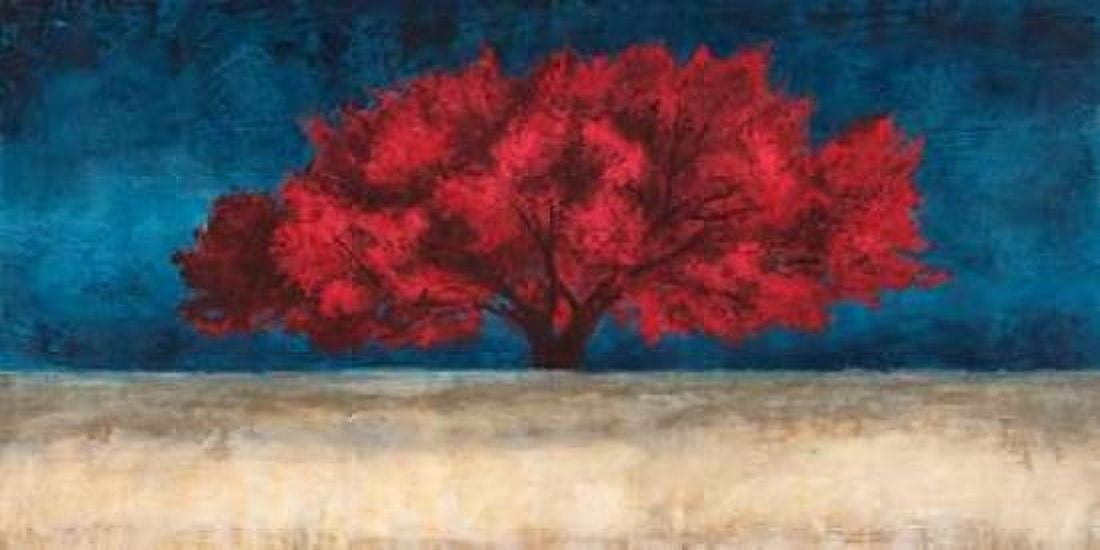 Posterazzi Red Tree Canvas Art - Jan Eelder (24 x 48)