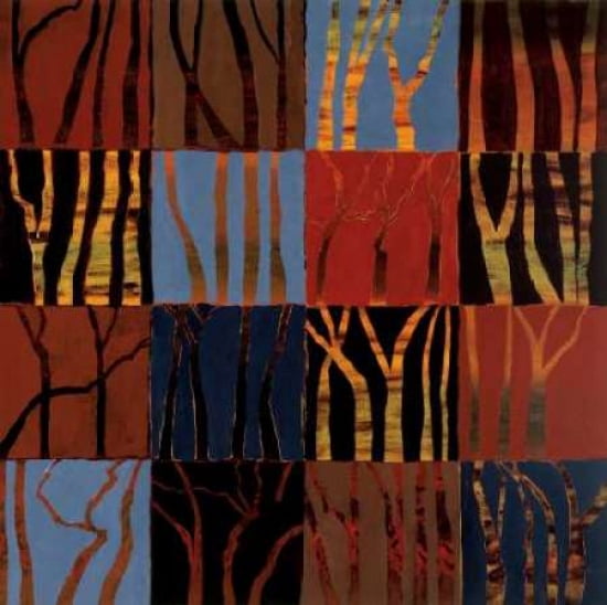 Posterazzi Red Trees II Canvas Art - Gail Altschuler (24 x 24)