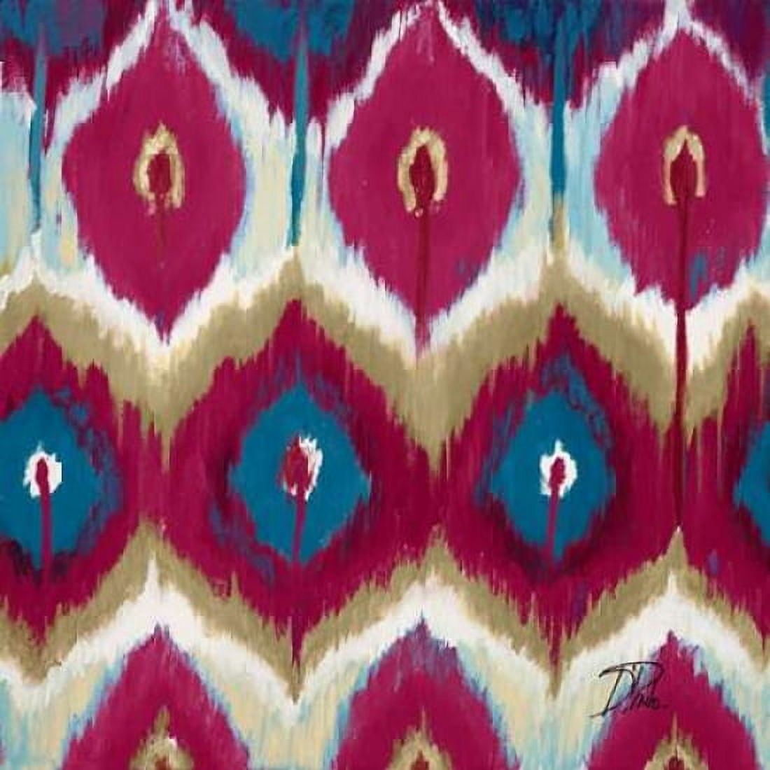 Posterazzi Red Tropical Ikat II Canvas Art - Patricia Pinto (24 x 24)