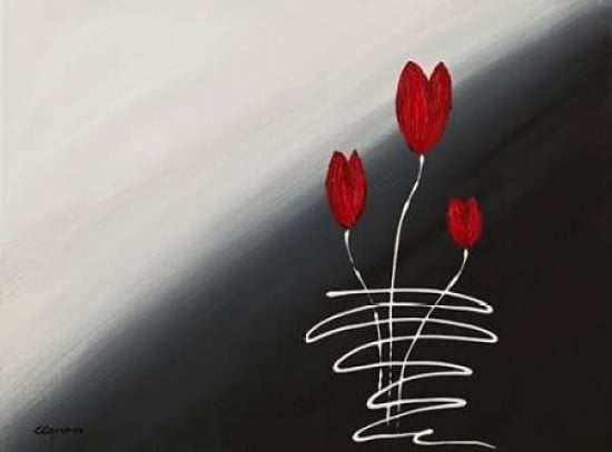 Posterazzi Red Tulips Canvas Art - Carmen Guedez (18 x 24)