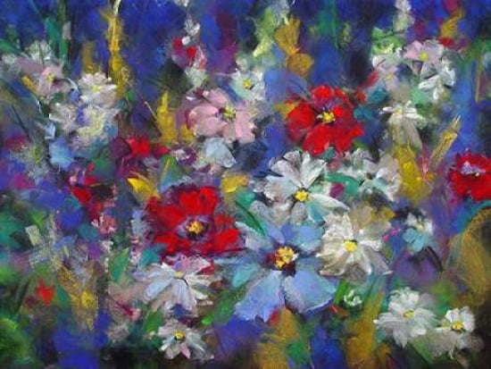 Posterazzi Red White and Bloom Canvas Art - Anne Kindl (18 x 24)