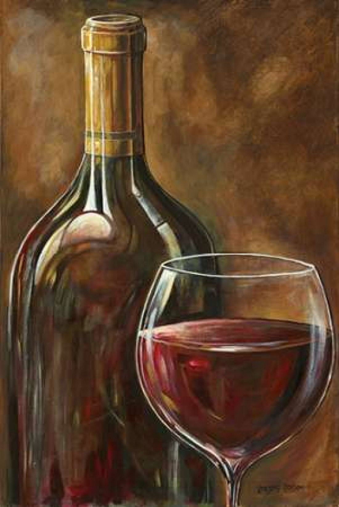 Posterazzi Red Wine Canvas Art - Gregory Gorham (20 x 28)