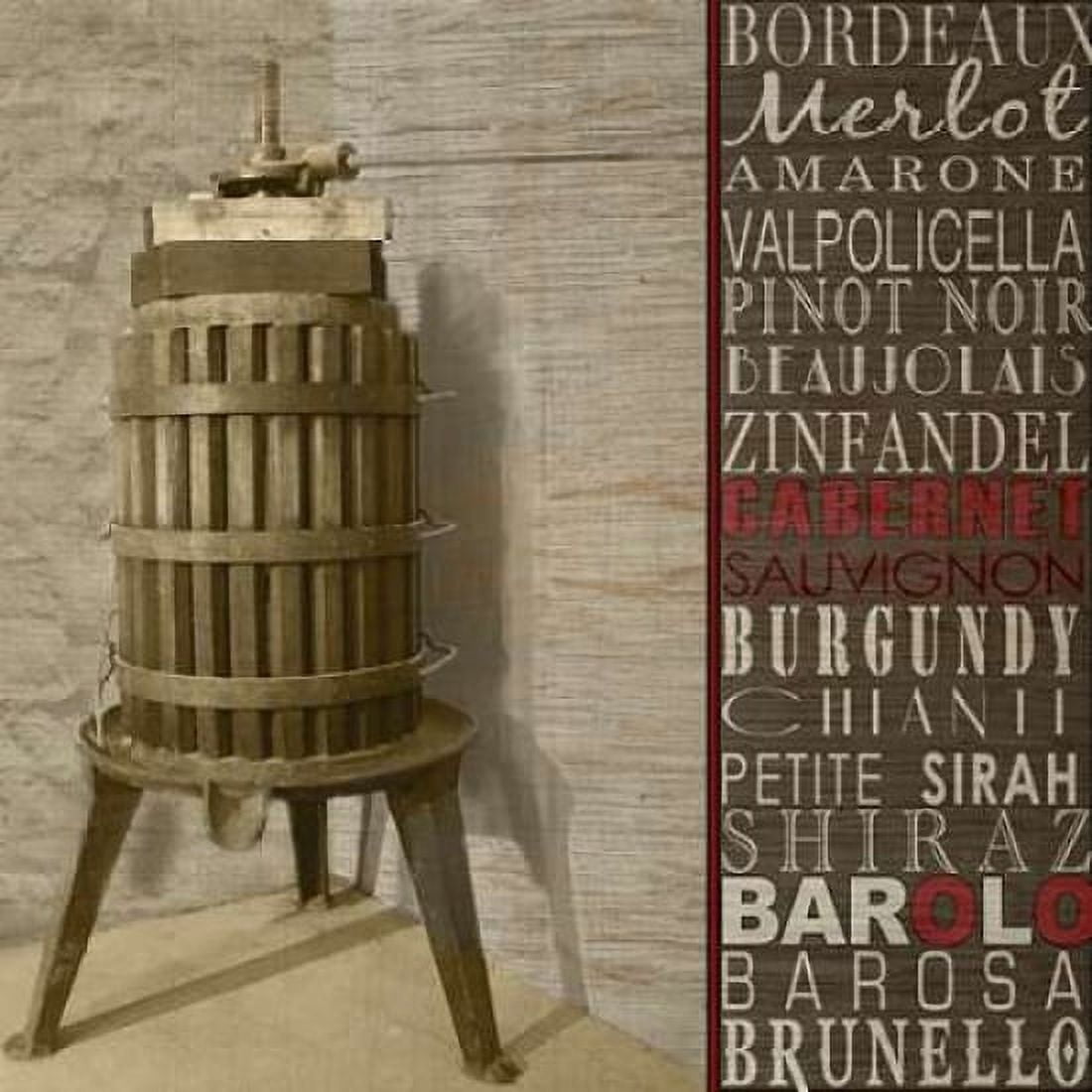 Posterazzi Red Wine Press Canvas Art - Lisa Wolk (24 x 24)