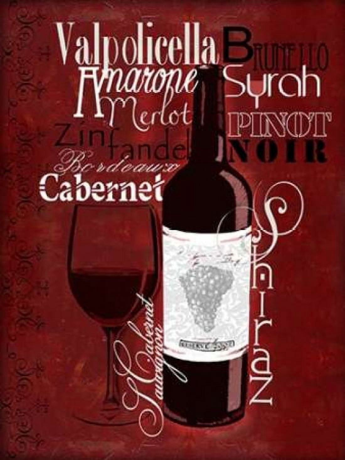 Posterazzi Red wines Canvas Art - Lisa Wolk (18 x 24)