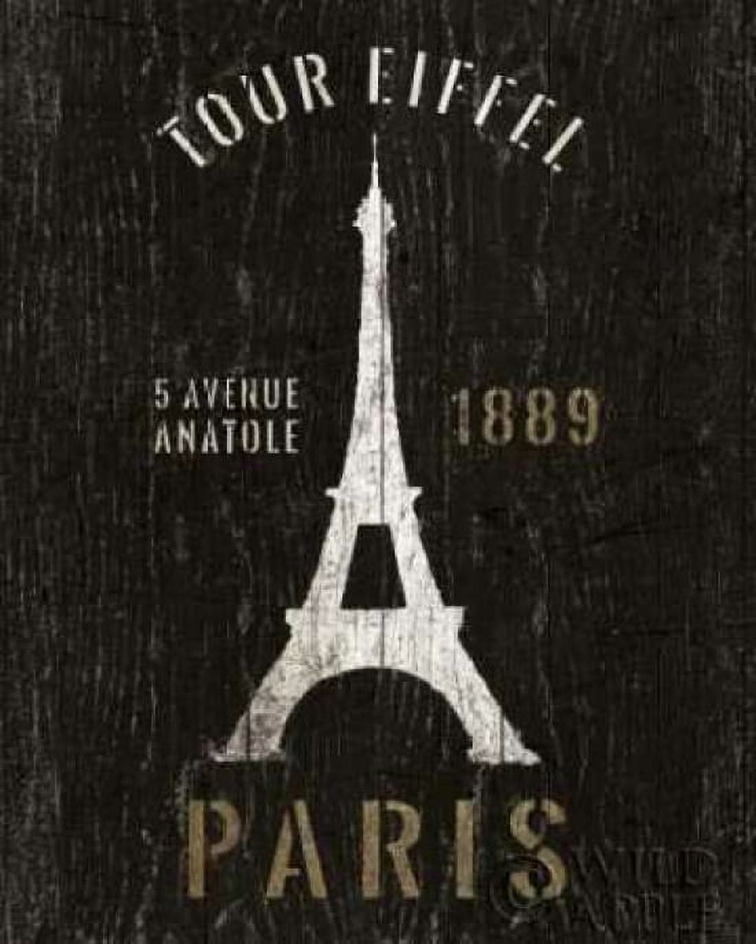 Posterazzi Eiffel Tower Canvas Art - Wild Apple Portfolio (24 x 30)