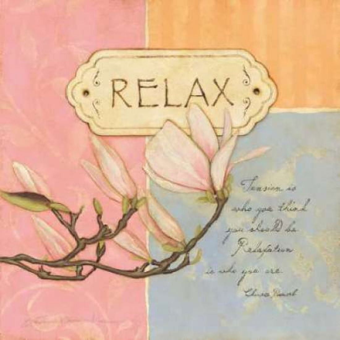 Posterazzi Relax Canvas Art - Stephanie Marrott (24 x 24)
