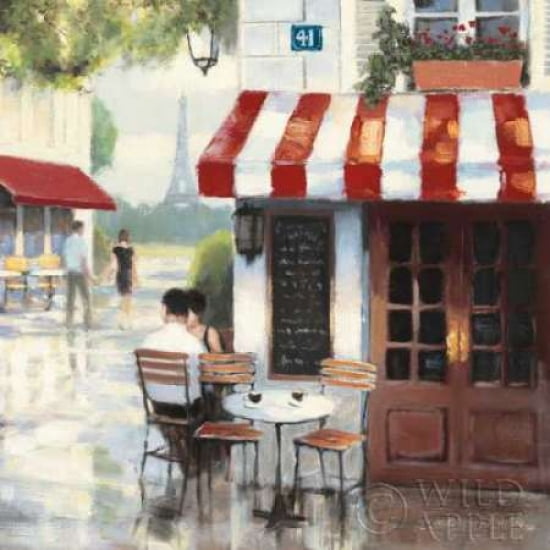 Posterazzi Relaxing at the Cafe II Canvas Art - James Wiens (24 x 24)