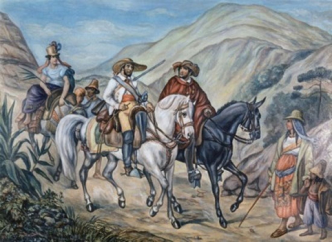 Posterazzi Residents Of Minas Gerais Juan Mauricio Rugendas (1802-1858 German) Canvas Art - Rugendas (24 x 36)