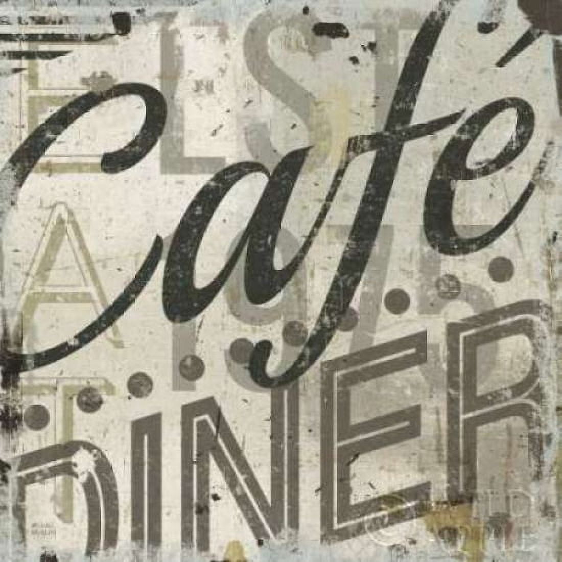 Posterazzi Restaurant Sign II Canvas Art - Michael Mullan (24 x 24)