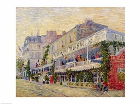 Posterazzi Restaurant de la Sirene at Asnieres 1887 Canvas Art - Vincent Van Gogh (36 x 24)