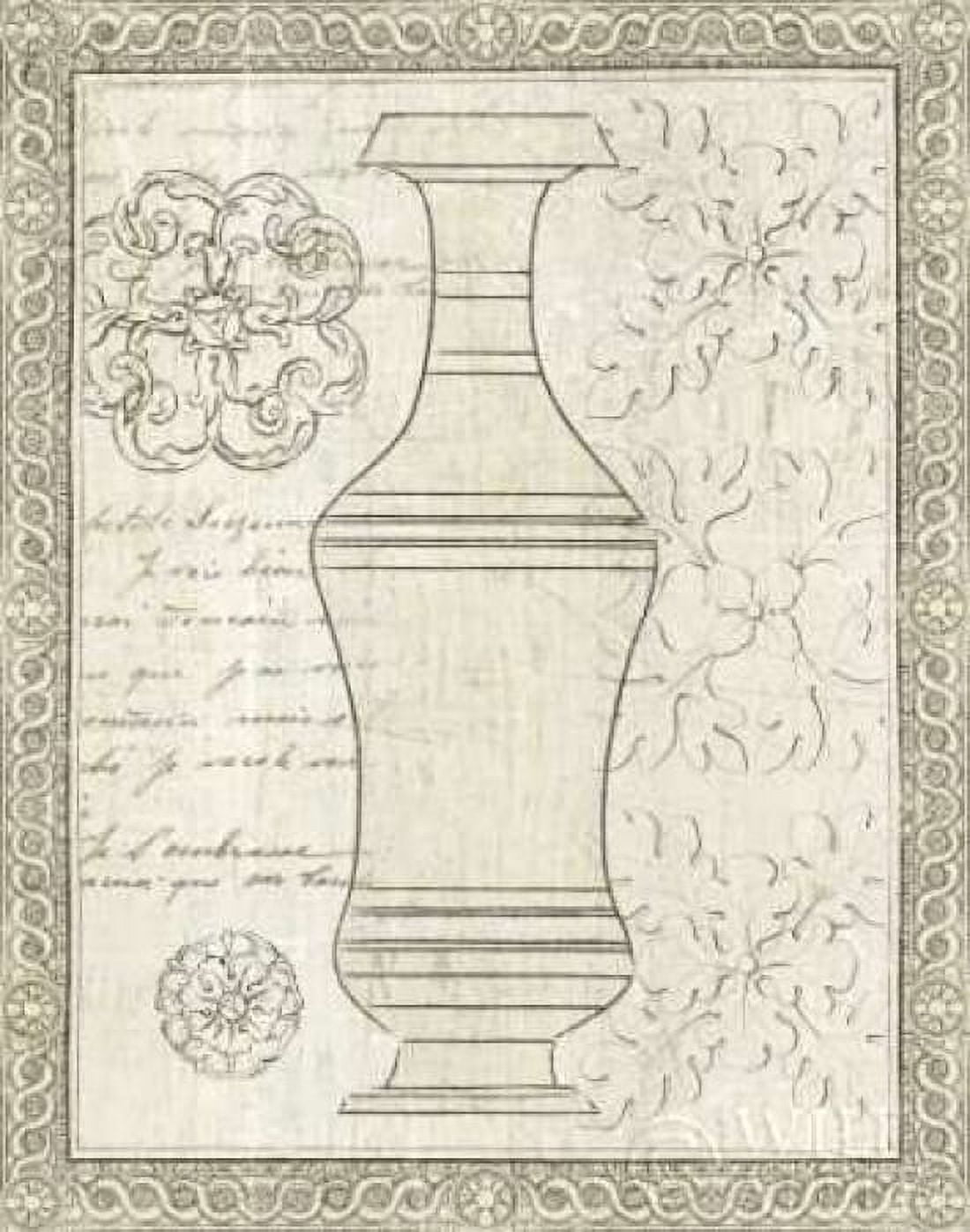 Posterazzi Restoration Period Urn I Canvas Art - Wild Apple Portfolio (22 x 28)