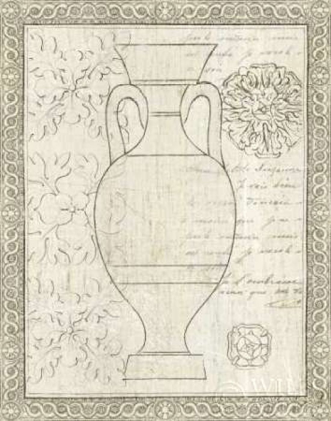 Posterazzi Restoration Period Urn II Canvas Art - Wild Apple Portfolio (22 x 28)