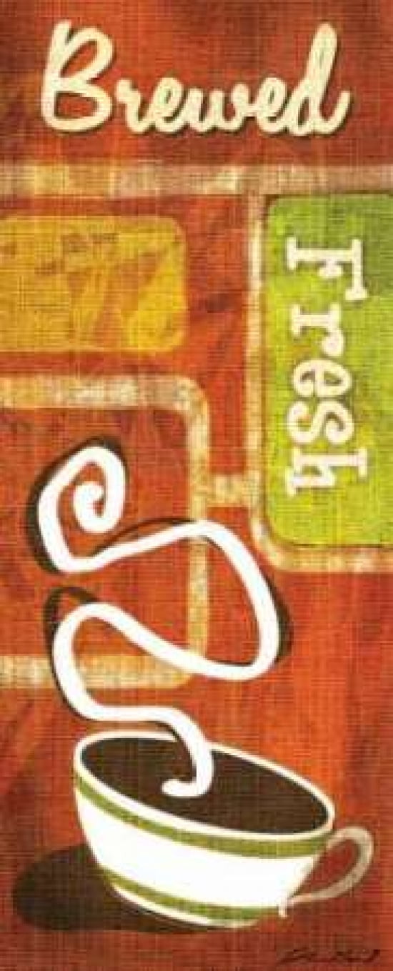Posterazzi Retro Coffee II Canvas Art - Stacy Gamel (24 x 48)