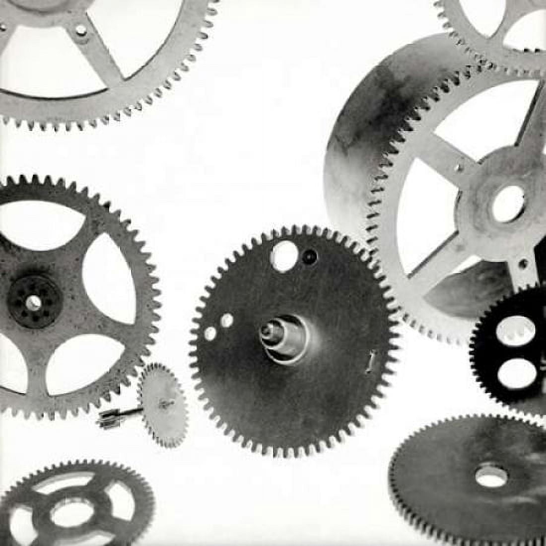 Posterazzi Retro- Gears - 6 Canvas Art - Alan Blaustein (24 x 24)