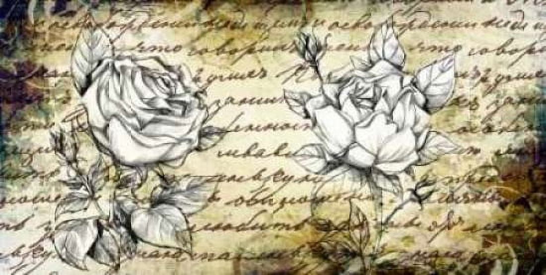 Posterazzi Retro Roses II Canvas Art - Susan P Willow (24 x 48)