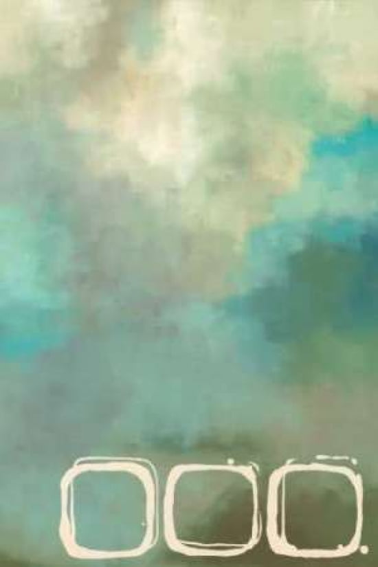 Posterazzi Retro in Aqua and Khaki II Canvas Art - Laurie Maitland (24 x 36)