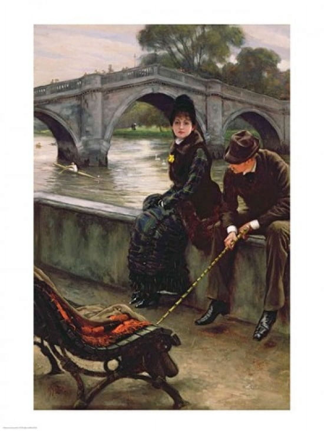 Posterazzi Richmond Bridge c1878 Canvas Art - James Jacques Joseph Tissot (24 x 36)