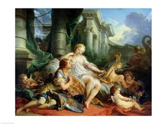 Posterazzi Rinaldo and Armida 1733 Canvas Art - Francois Boucher (36 x 24)