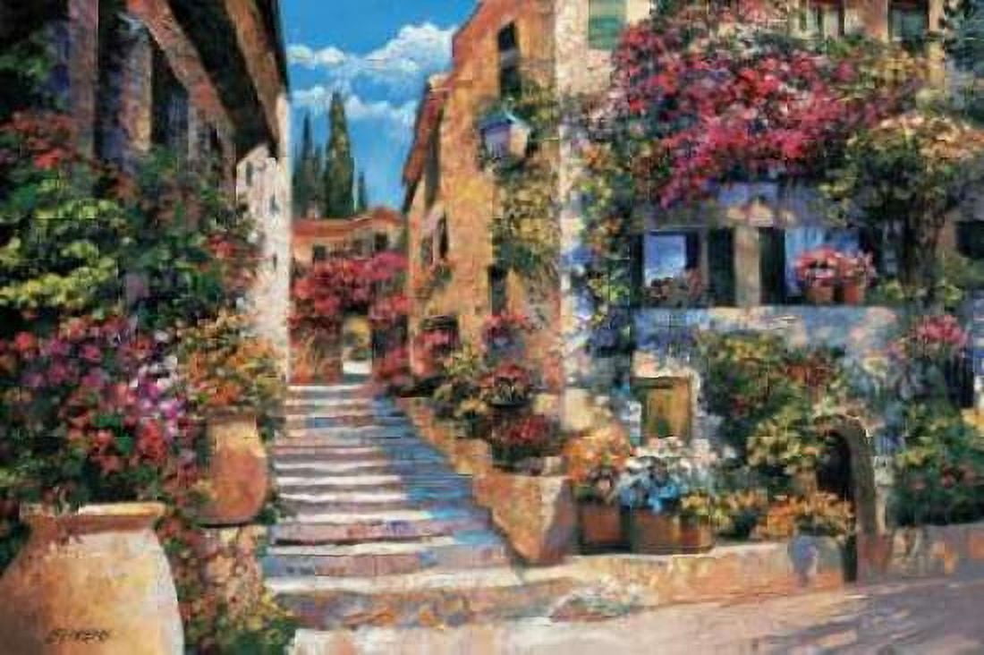 Posterazzi Riviera Stairs Canvas Art - Howard Behrens (24 x 36)