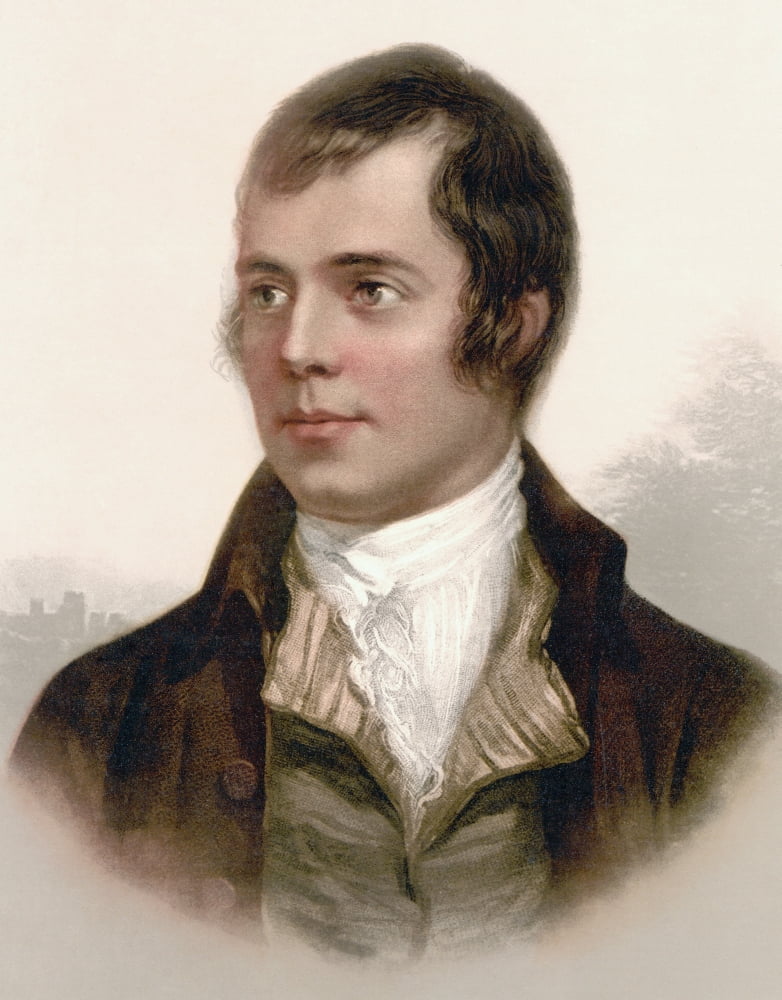Posterazzi Robert Burns 1759 To 1796 Scottish Poet After A 19Th Century Print Canvas Art - Ken Welsh Design Pics (24 x 32)