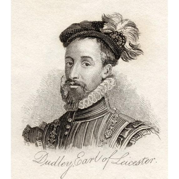 Posterazzi DPI1855573 Robert Dudley Earl of Leicester Baron Denbigh Also Called Sir Robert Dudley 1532 & 33 1588 English Political & Militar Poster Print, 13 x 15