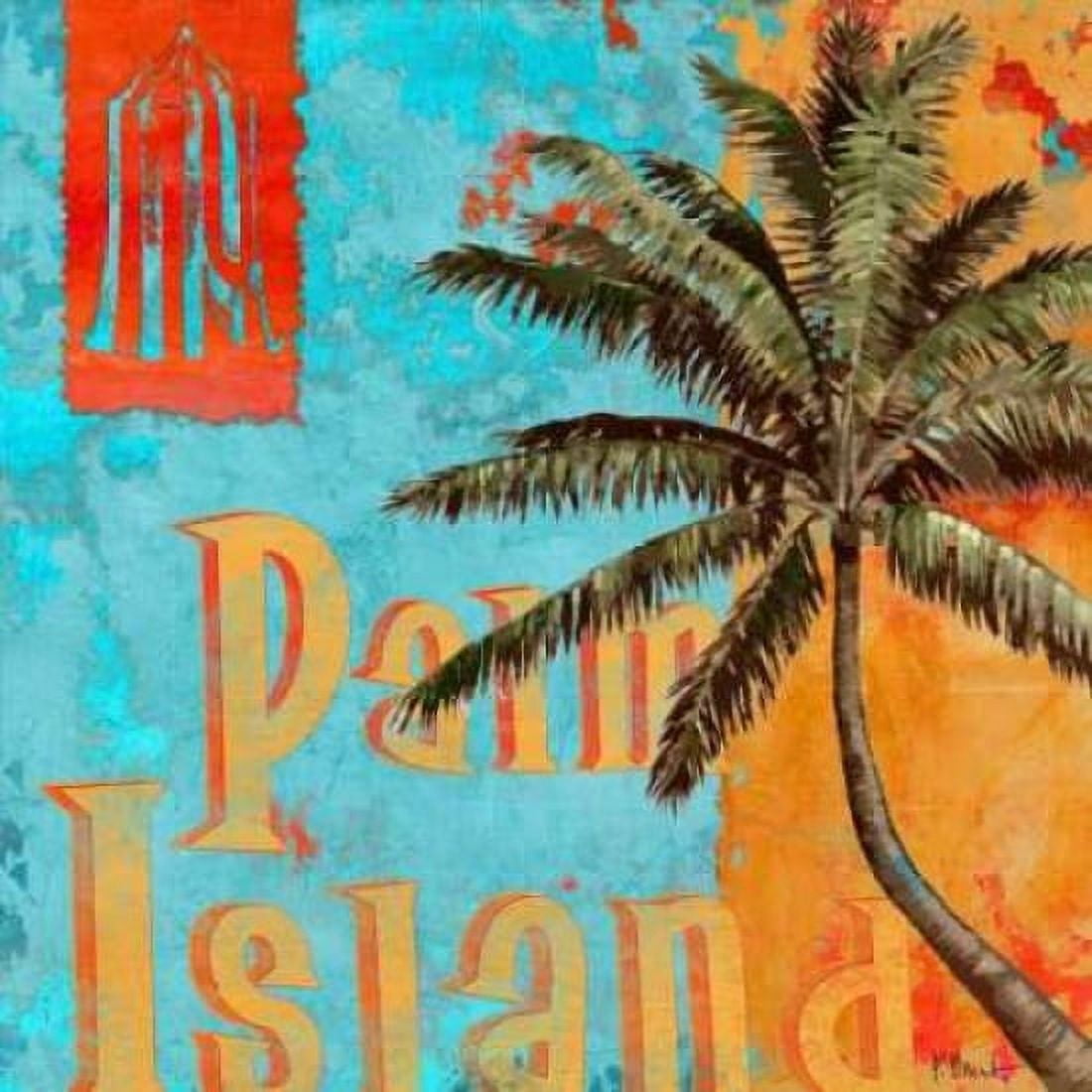 Posterazzi Rojo Palm II Canvas Art - Paul Brent (24 x 24)