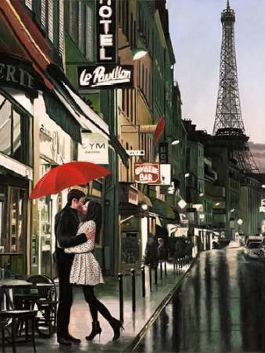 Posterazzi Romance in Paris Canvas Art - Pierre Benson (22 x 28)