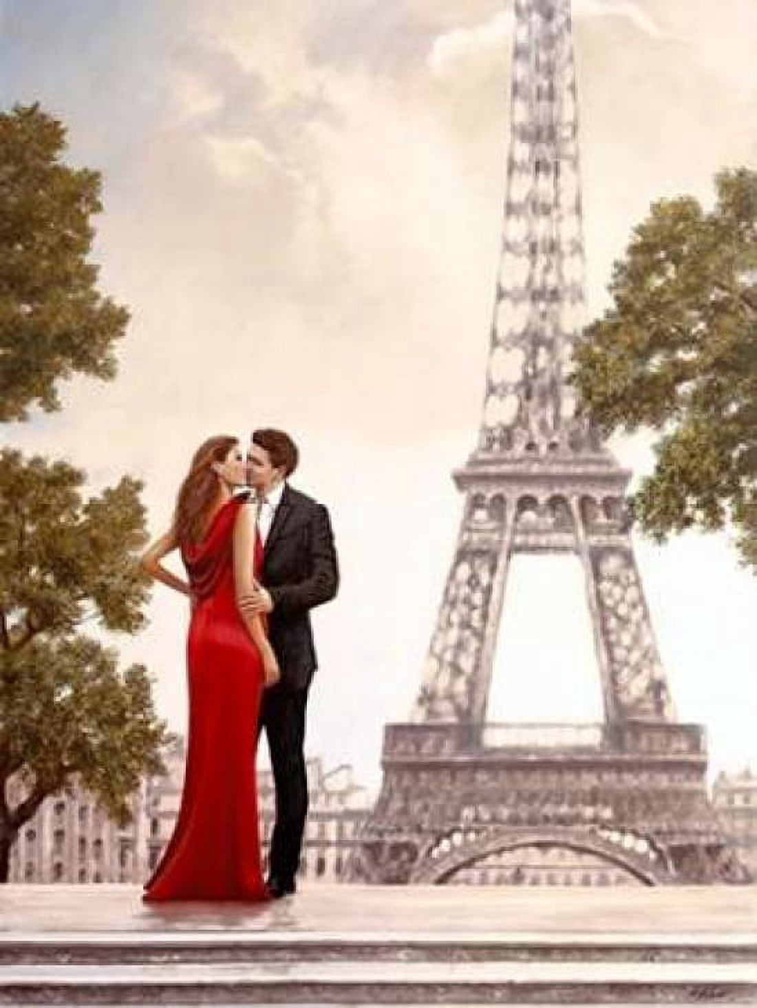 Posterazzi Romance in Paris I Canvas Art - John Silver (22 x 28)