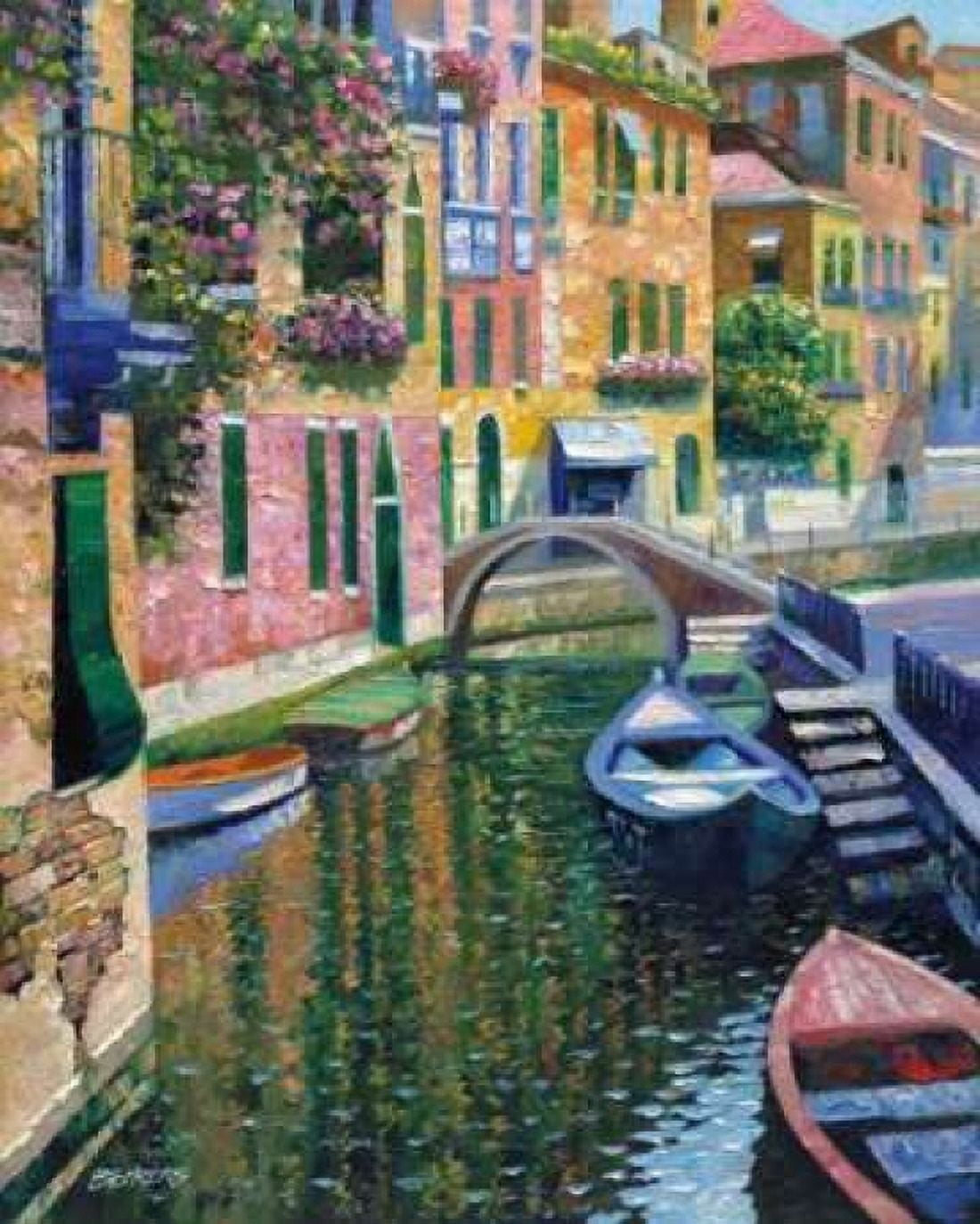 Posterazzi Romantic Canal Canvas Art - Howard Behrens (24 x 30)