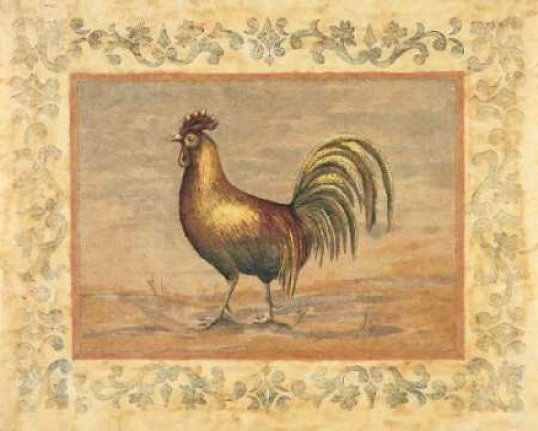 Posterazzi Rooster Canvas Art - Banafshe Schippel (24 x 30)