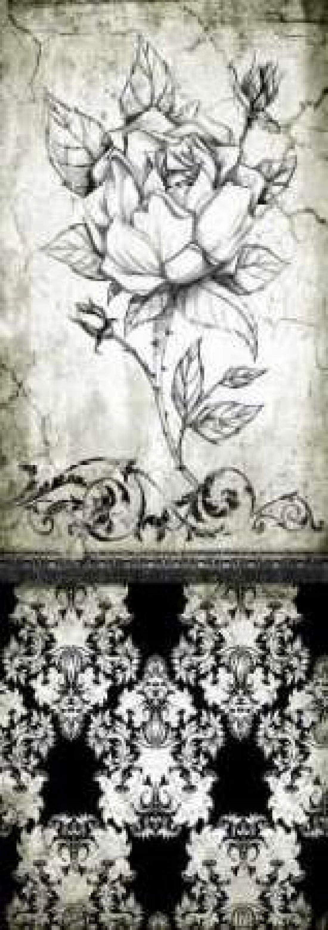 Posterazzi Rose Vintage II B Canvas Art - Susan P Willow (12 x 36)