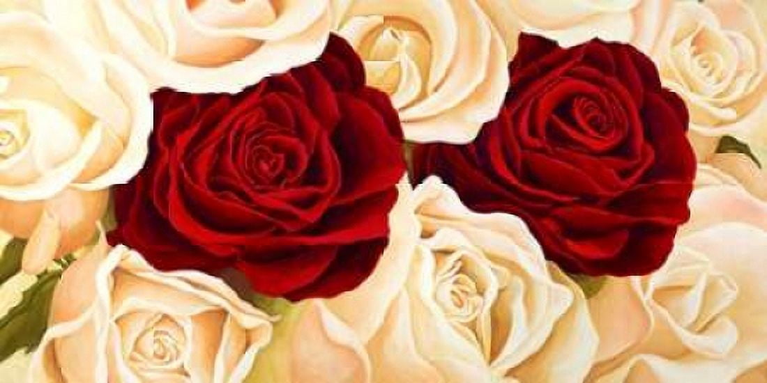 Posterazzi Rose composition Canvas Art - Serena Biffi (24 x 48)