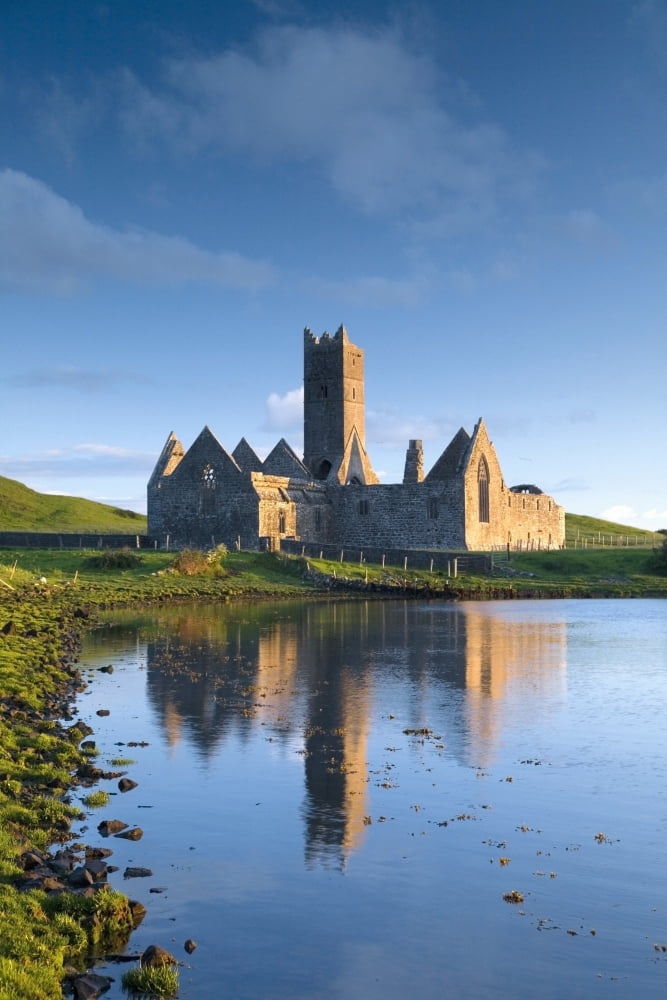Posterazzi Rosserk Friary Co Mayo Ireland 15Th Century Franciscan Friary And National Monument Canvas Art - Gareth McCormack Design Pics (24 x 36)