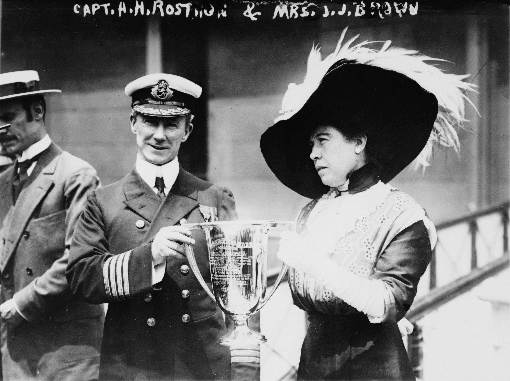 Posterazzi Rostron Captain of Carpathia recognised for the rescue with unsinkabl Canvas Art - George G Bain (24 x 36)