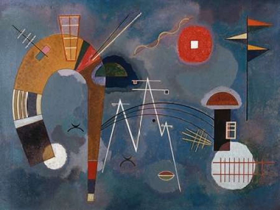 Posterazzi Round and Pointed Canvas Art - Wassily Kandinsky (22 x 28)